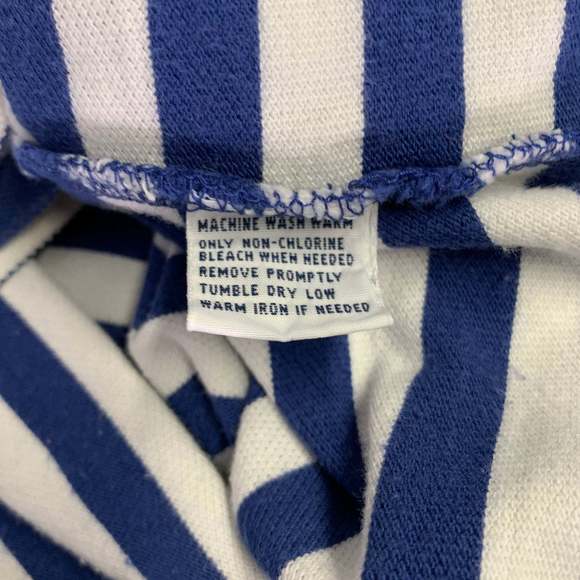 POLO by RALPH LAUREN Blue White Stripe Cotton Half Placket Polo - Picture 6 of 6
